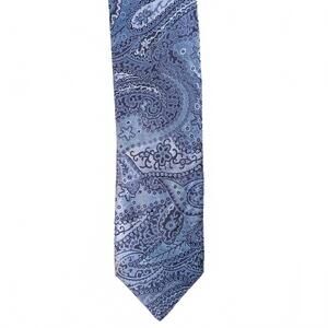 Vintage Christian Lacroix Blue 100% Silk Tie Made in Italy